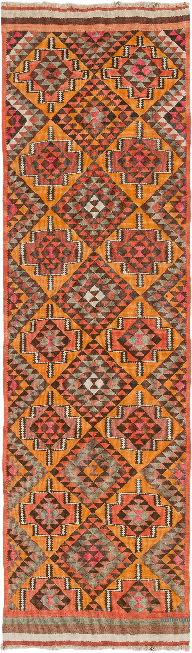 Vintage Anadolu Kilim Yolluk - 89 cm x 303 cm - K0077780