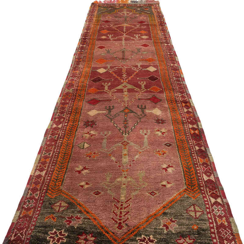 Vintage Tribal Runner Rug - 2' 11" x 13' 6" (35" x 162") - K0077786
