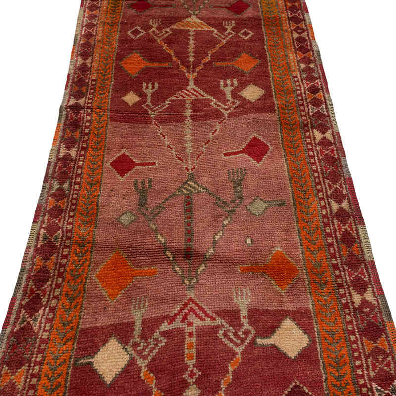 Vintage Tribal Runner Rug - 2' 11" x 13' 6" (35" x 162") - K0077786
