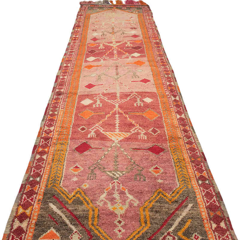 Vintage Tribal Runner Rug - 2' 11" x 13' 6" (35" x 162") - K0077786