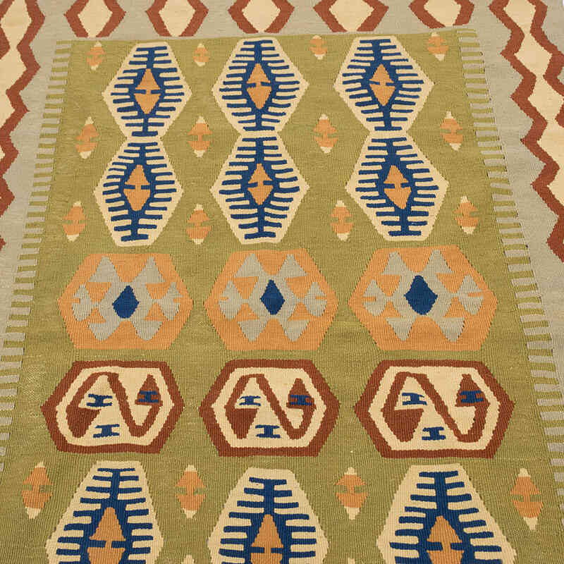 Yeni Kök Boya El Dokuma Kilim - 111 cm x 147 cm - K0077787
