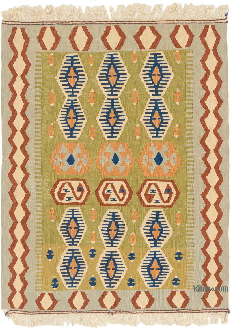 Yeni Kök Boya El Dokuma Kilim - 111 cm x 147 cm - K0077787