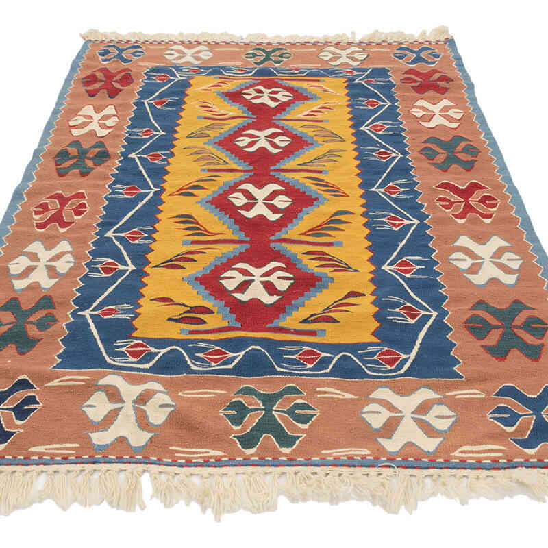 Yeni Kök Boya El Dokuma Kilim - 114 cm x 170 cm - K0077788