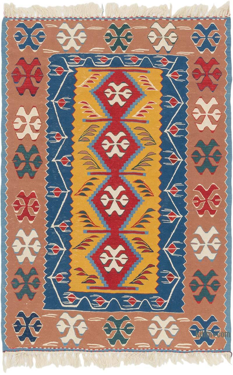 Yeni Kök Boya El Dokuma Kilim - 114 cm x 170 cm - K0077788