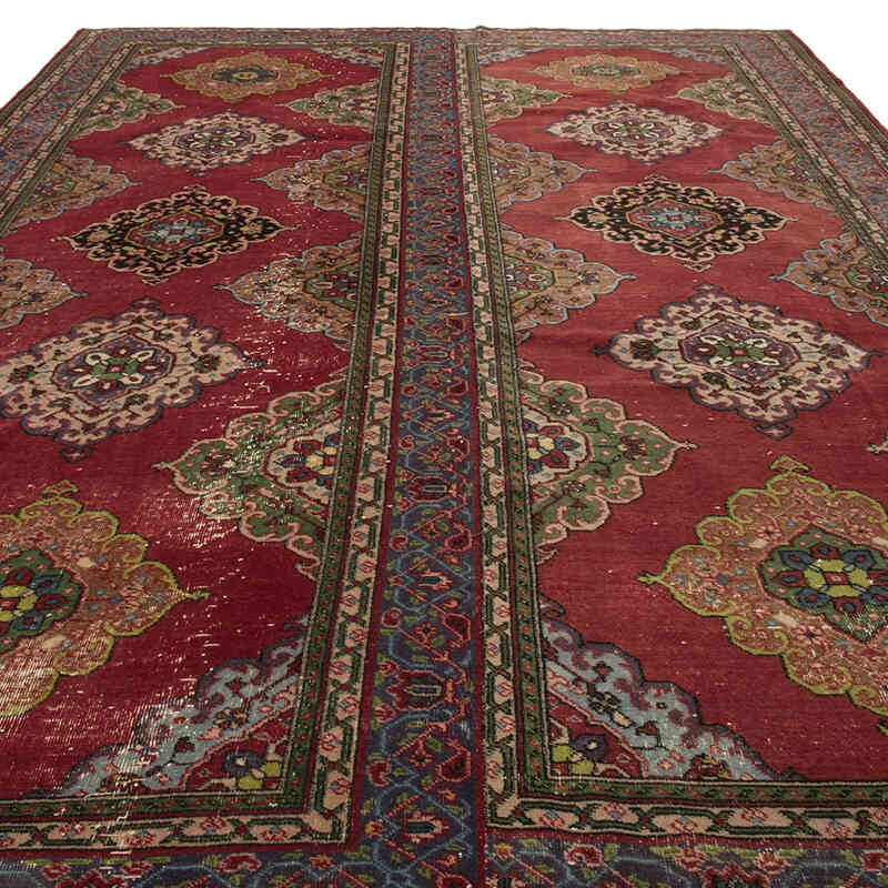 Alfombra Vintage Turca Anudada a Mano - 260 cm x 387 cm - K0077790