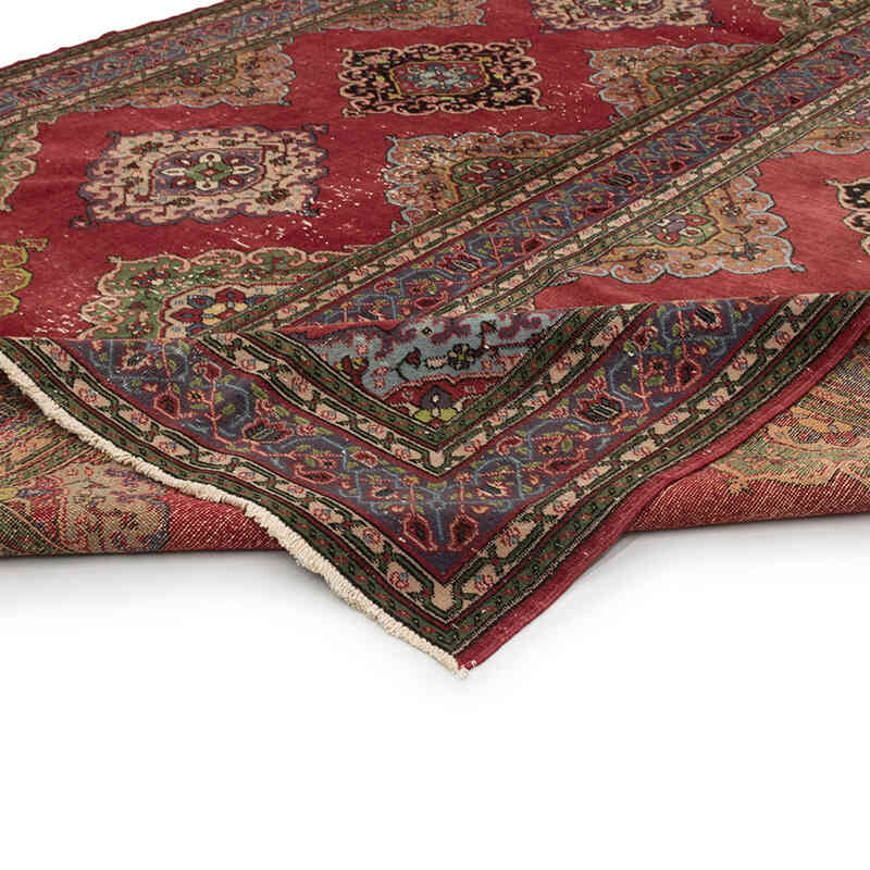 Alfombra Vintage Turca Anudada a Mano - 260 cm x 387 cm - K0077790