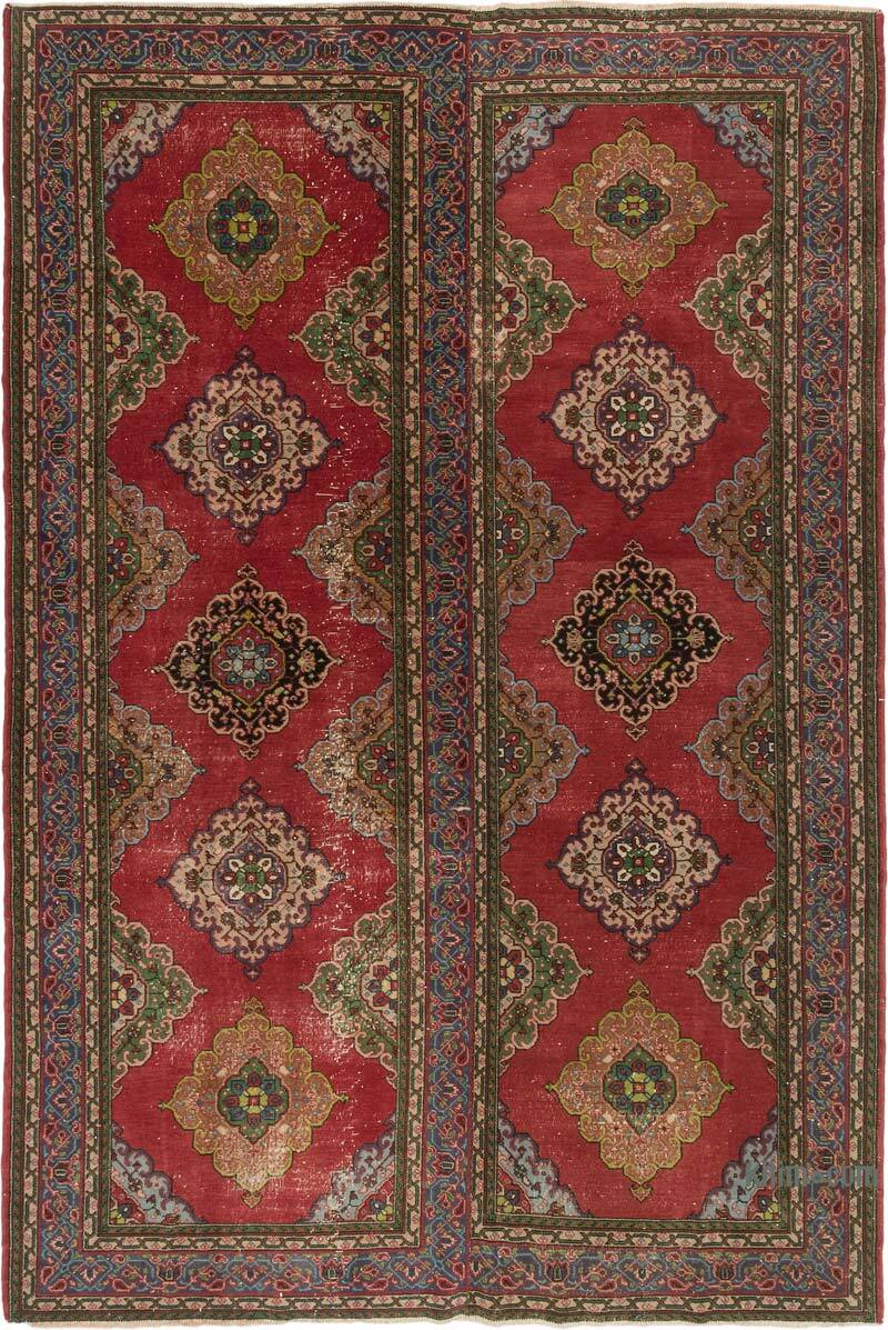 Alfombra Vintage Turca Anudada a Mano - 260 cm x 387 cm - K0077790