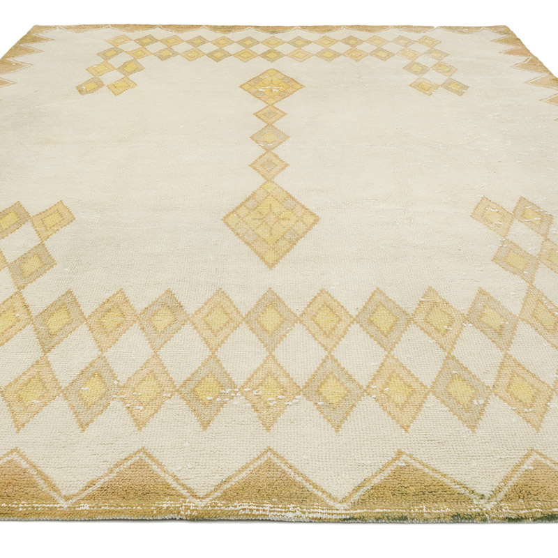 Vintage Hand-Knotted Turkish Rug - 8' 2" x 11' 2" (98" x 134") - K0077791