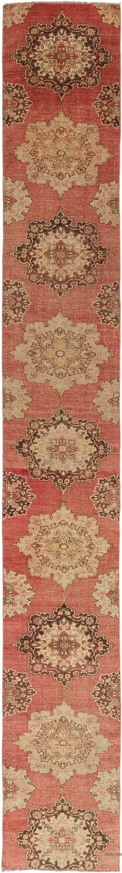 Vintage Turkish Runner Rug - 2' 8" x 19' 8" (32" x 236")