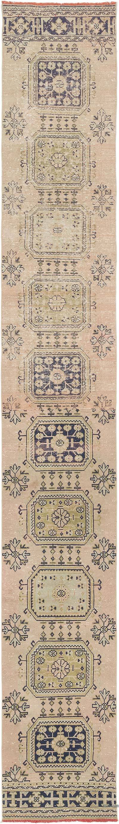Vintage Turkish Runner Rug - 2' 10" x 19' 8" (34" x 236")