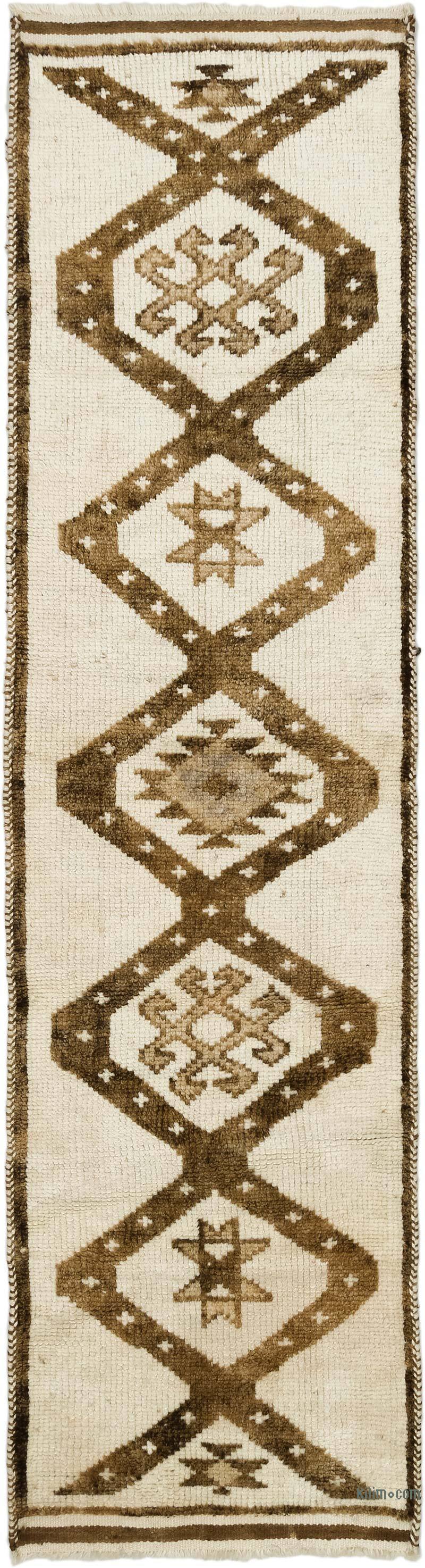 Alfombra Vintage de pasillo - 97 cm x 369 cm - K0077801