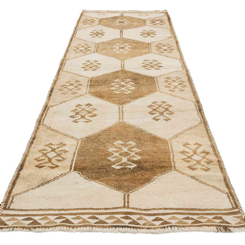 Vintage Tribal Runner Rug - 3' 3" x 10' 10" (39" x 130") - K0077803