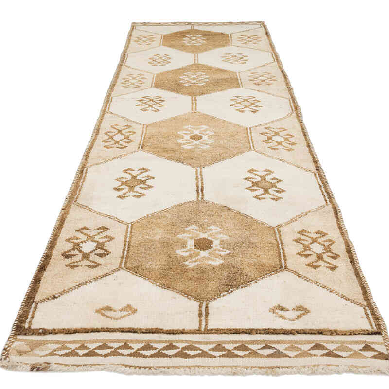 Vintage Tribal Runner Rug - 3' 3" x 10' 10" (39" x 130") - K0077803