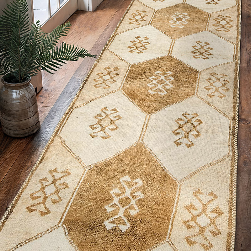 Vintage Tribal Runner Rug - 3' 3" x 10' 10" (39" x 130") - K0077803