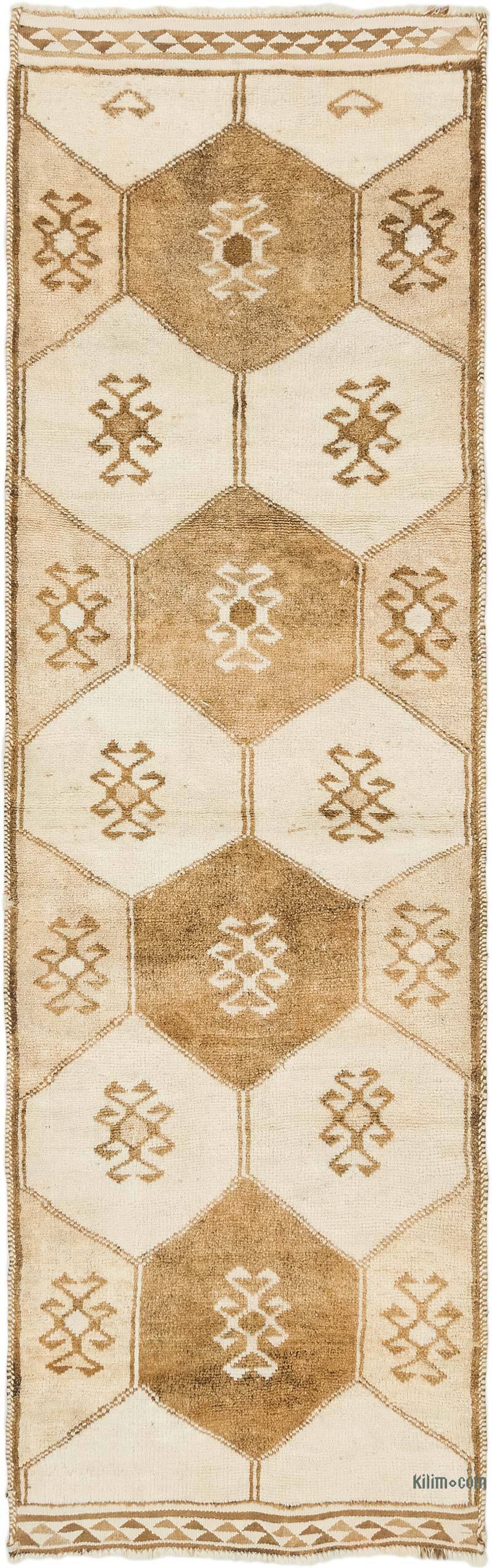 Vintage Tribal Runner Rug - 3' 3" x 10' 10" (39" x 130") - K0077803