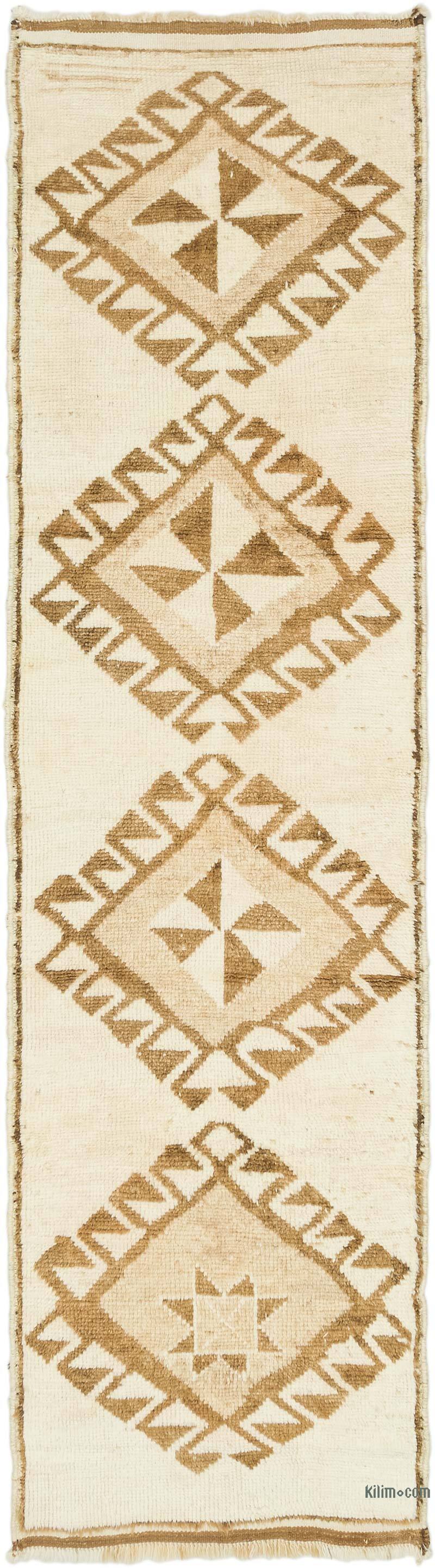 Alfombra Vintage de pasillo - 92 cm x 342 cm - K0077808