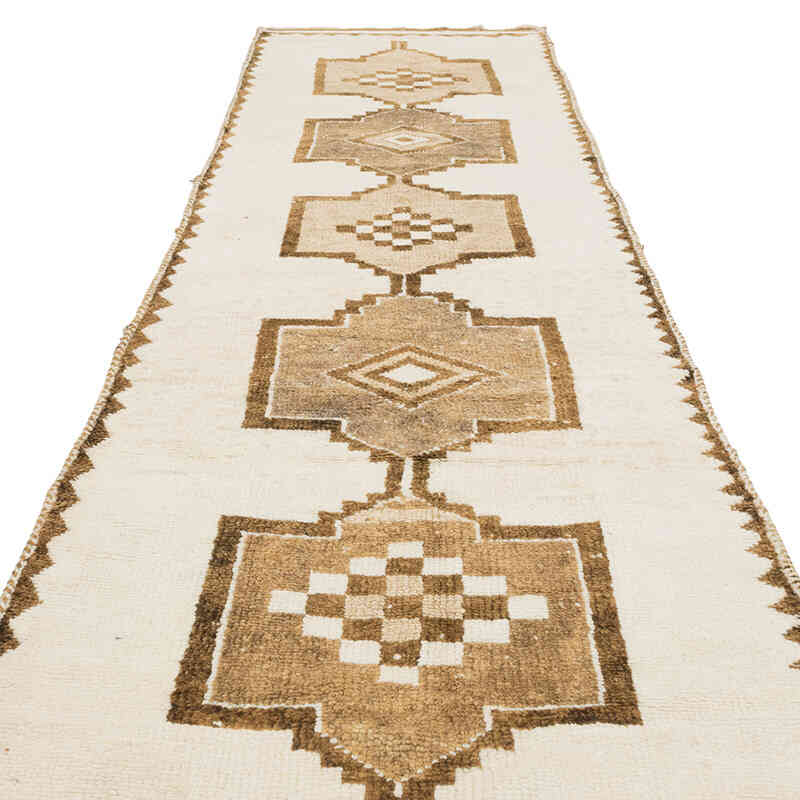 Vintage Tribal Runner Rug - 3' 8" x 11' 7" (44" x 139") - K0077809