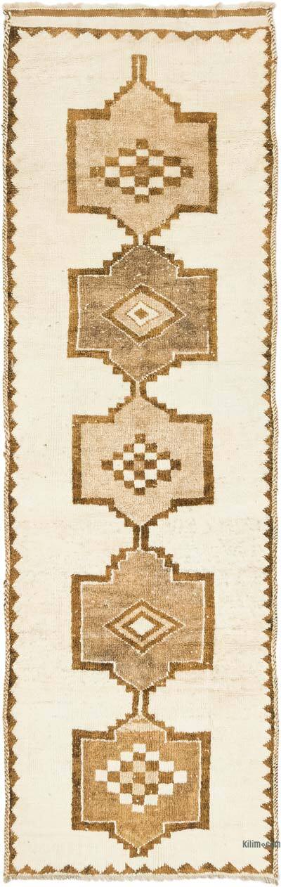 Vintage Tribal Runner Rug - 3' 8" x 11' 7" (44" x 139")