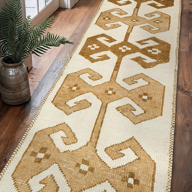 Alfombra Vintage de pasillo - 90 cm x 337 cm - K0077810