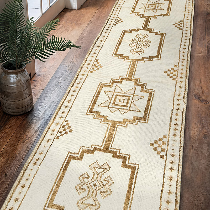 Vintage Tribal Runner Rug - 3' 1" x 12' 2" (37" x 146") - K0077812