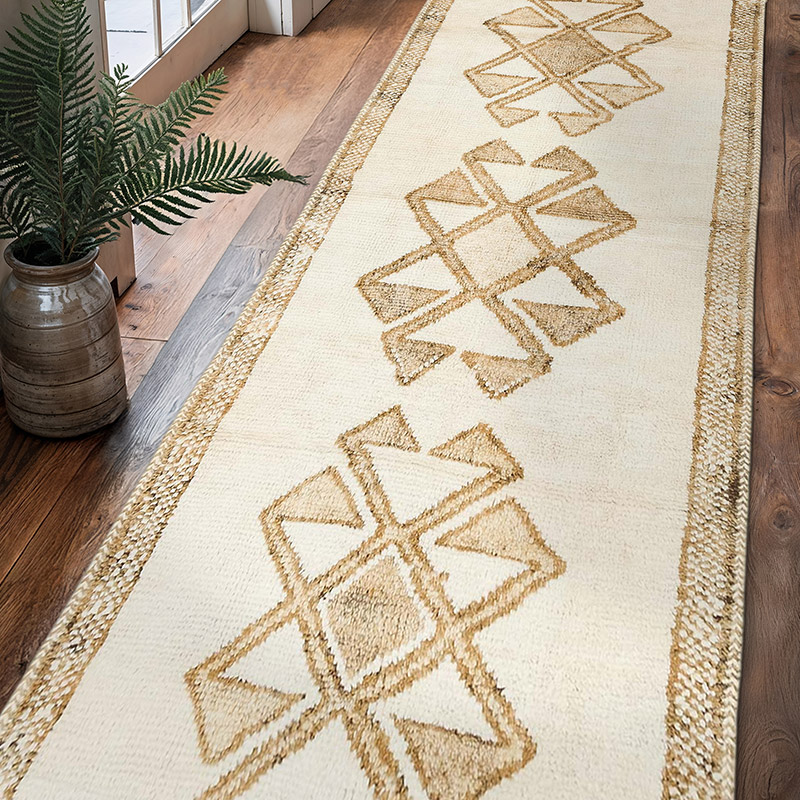 Vintage Tribal Runner Rug - 3' 3" x 10' 9" (39" x 129") - K0077814