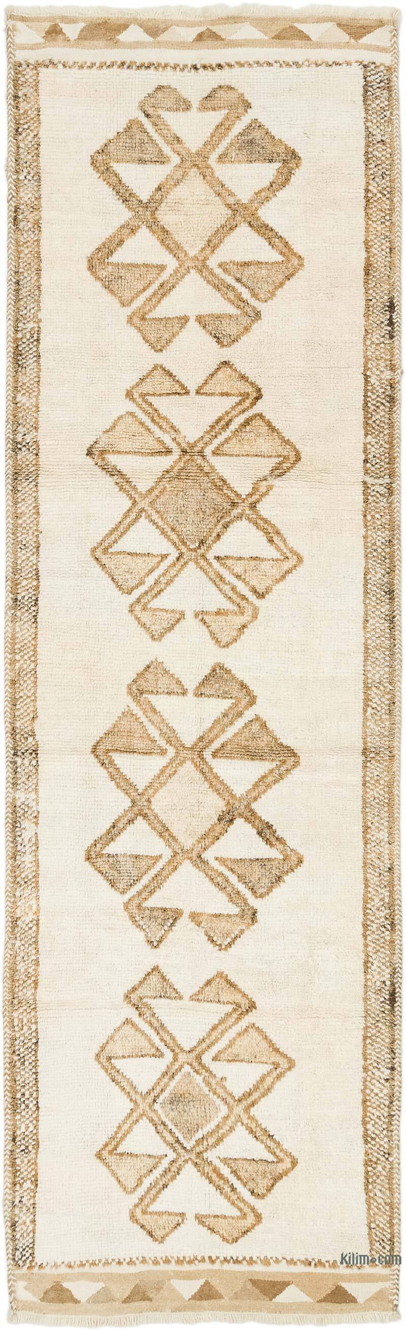Vintage Tribal Runner Rug - 3' 3" x 10' 9" (39" x 129") - K0077814