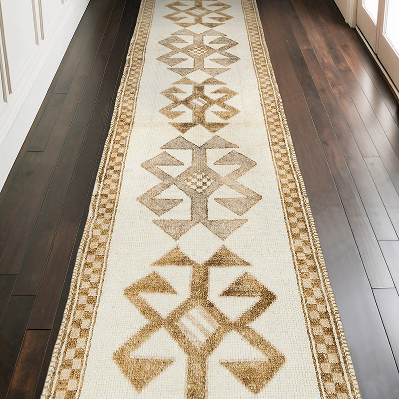 Alfombra Vintage de pasillo - 115 cm x 353 cm - K0077817