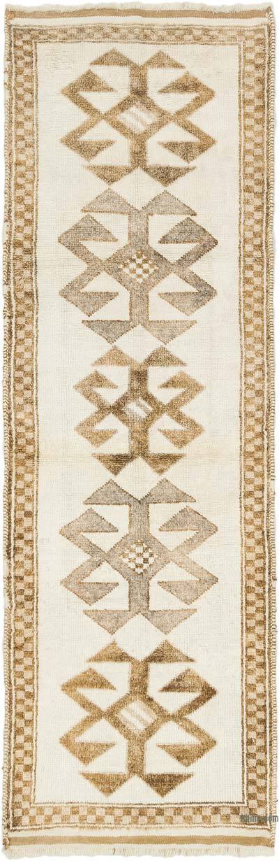 Vintage Tribal Runner Rug - 3' 9" x 11' 7" (45" x 139")