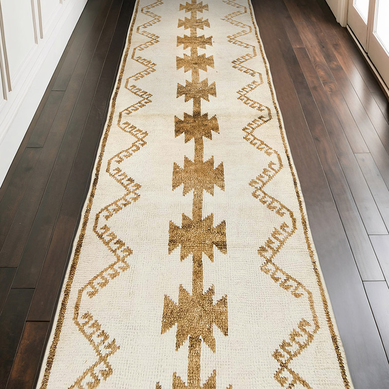 Alfombra Vintage de pasillo - 114 cm x 356 cm - K0077818