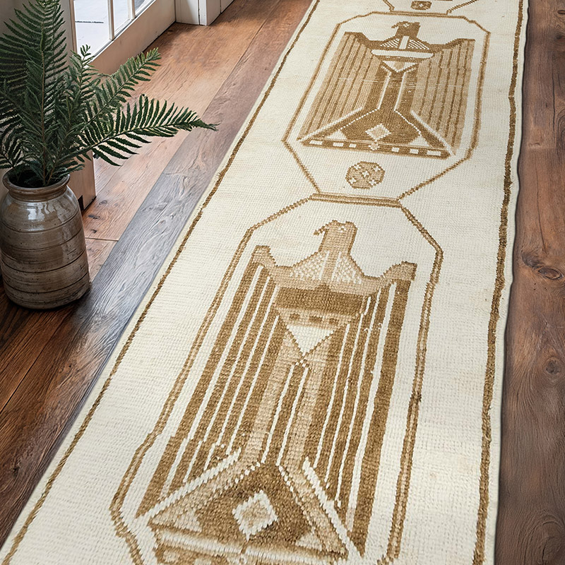 Alfombra Vintage de pasillo - 97 cm x 356 cm - K0077819