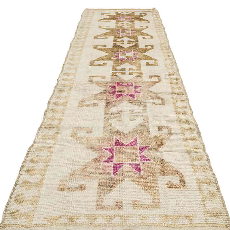 Vintage Tribal Runner Rug - 3' 3" x 11' 11" (39" x 143") - K0077823