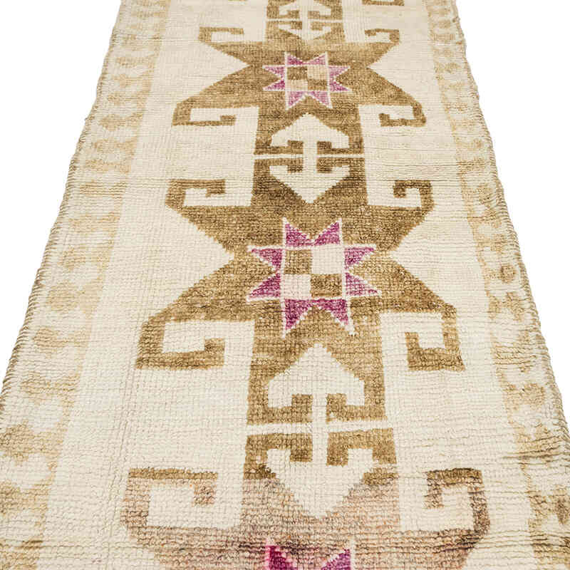 Vintage Tribal Runner Rug - 3' 3" x 11' 11" (39" x 143") - K0077823