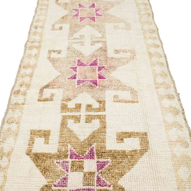Vintage Tribal Runner Rug - 3' 3" x 11' 11" (39" x 143") - K0077823