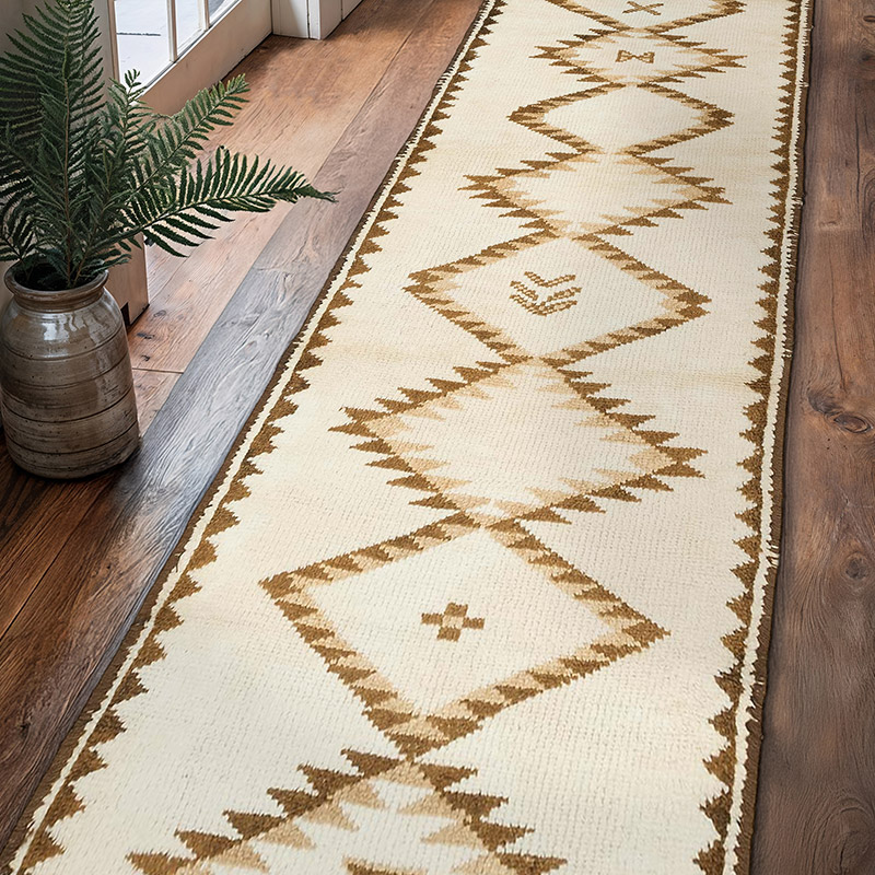 Alfombra Vintage de pasillo - 96 cm x 365 cm - K0077829