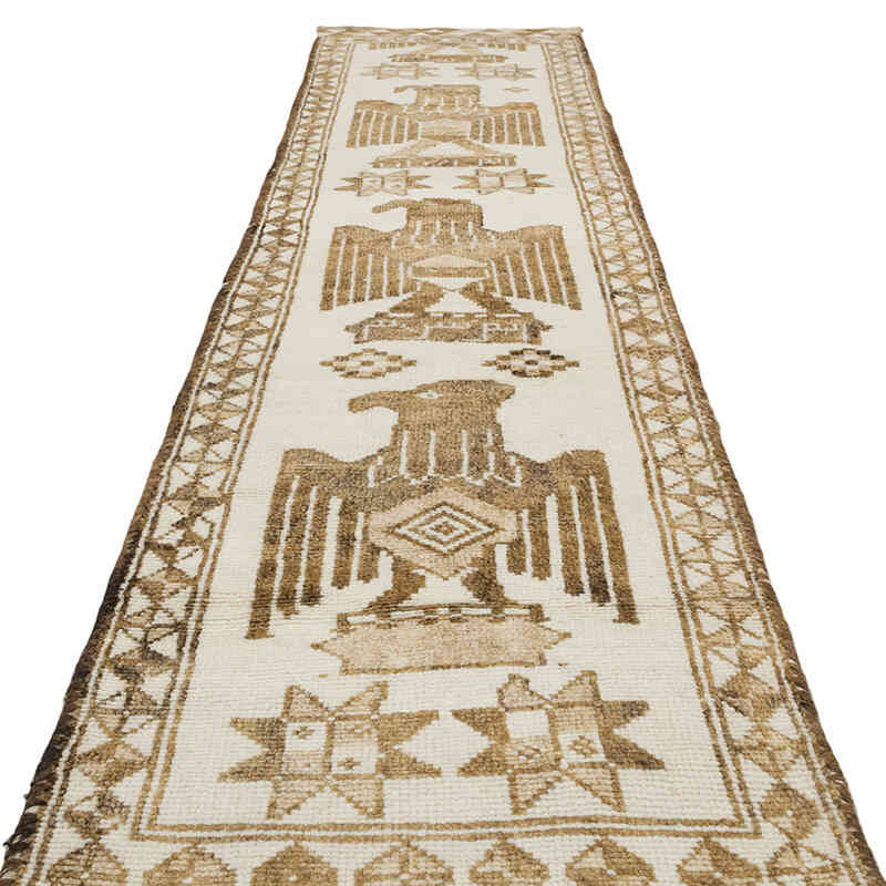 Alfombra Vintage de pasillo - 92 cm x 392 cm - K0077833