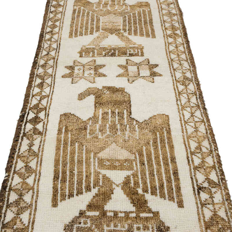Alfombra Vintage de pasillo - 92 cm x 392 cm - K0077833