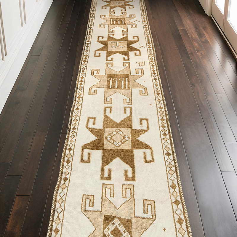 Vintage Tribal Runner Rug - 3' 4" x 13' 5" (40" x 161") - K0077839