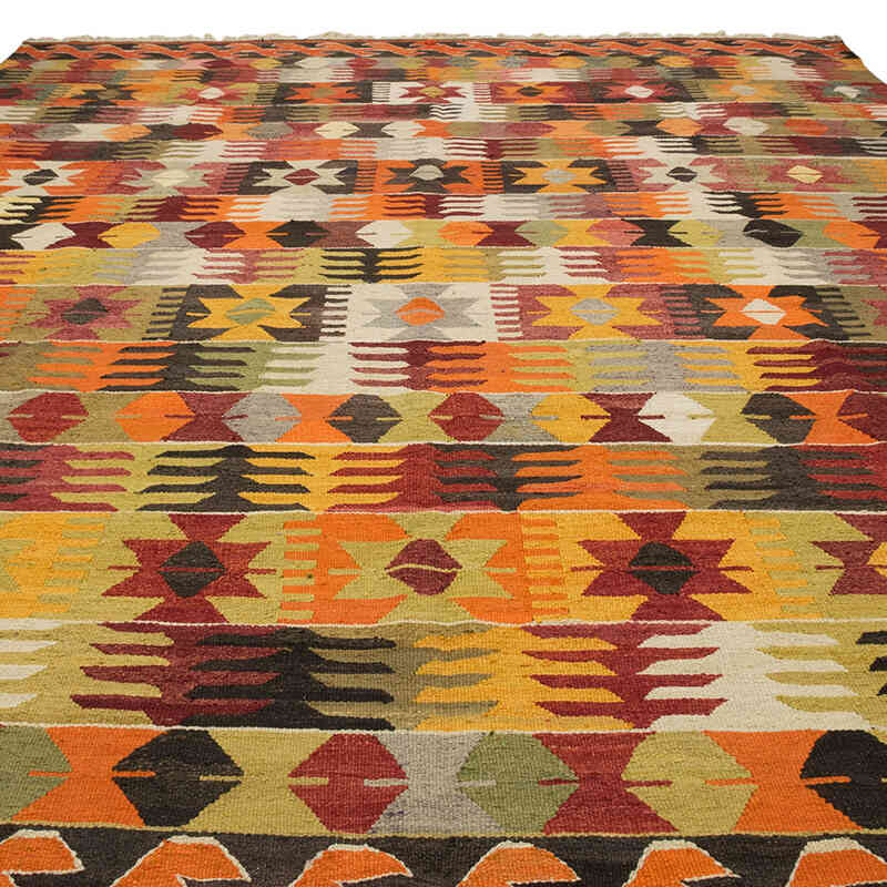 New Turkish Handwoven Kilim Rug - 10' 3" x 13' 9" (123" x 165") - K0077847
