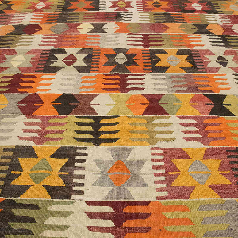 New Turkish Handwoven Kilim Rug - 10' 3" x 13' 9" (123" x 165") - K0077847