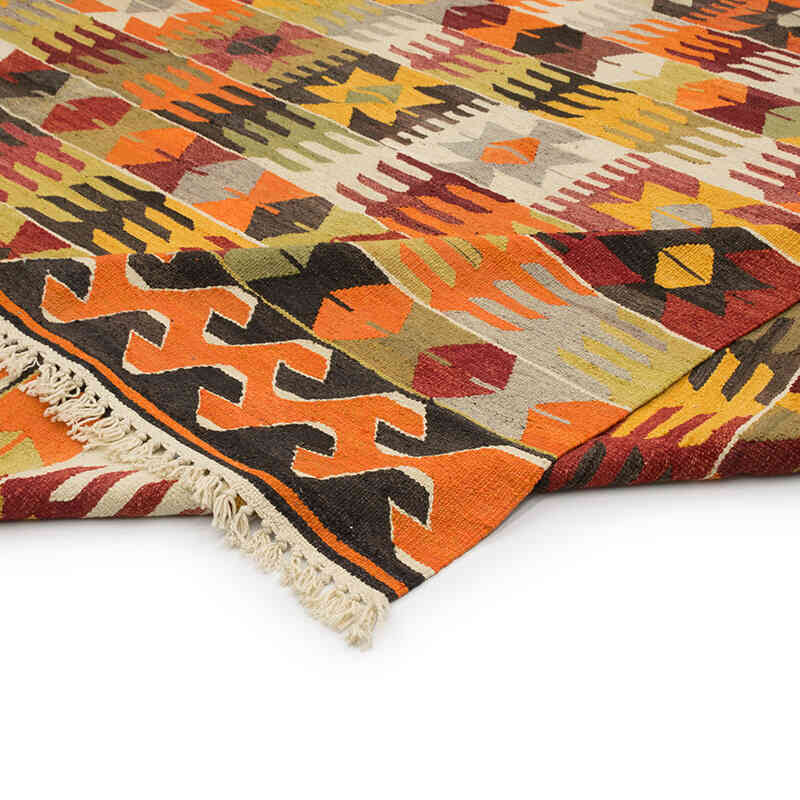 New Turkish Handwoven Kilim Rug - 10' 3" x 13' 9" (123" x 165") - K0077847