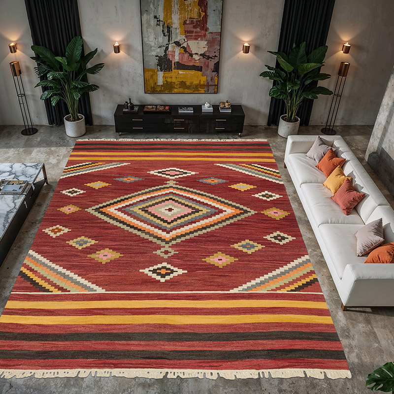 Yeni Kök Boya El Dokuma Kilim - 350 cm x 450 cm - K0077853