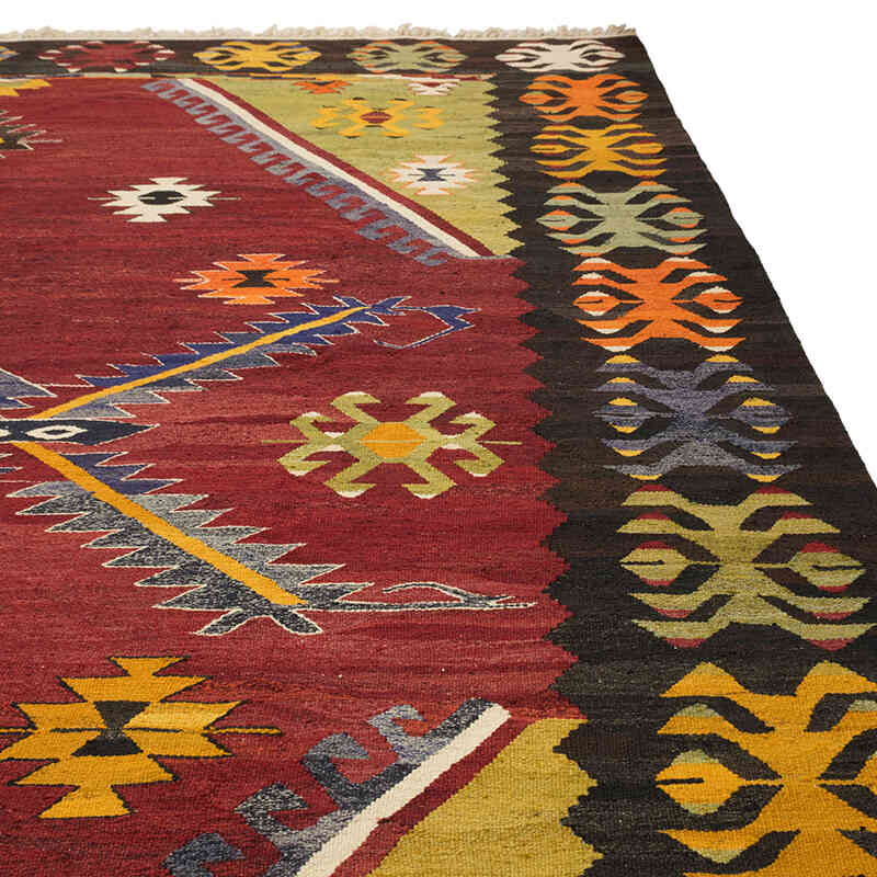New Turkish Handwoven Kilim Rug - 11' 7" x 15' 5" (139" x 185") - K0077857