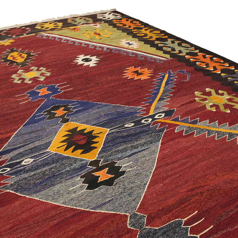 New Turkish Handwoven Kilim Rug - 11' 7" x 15' 5" (139" x 185") - K0077857