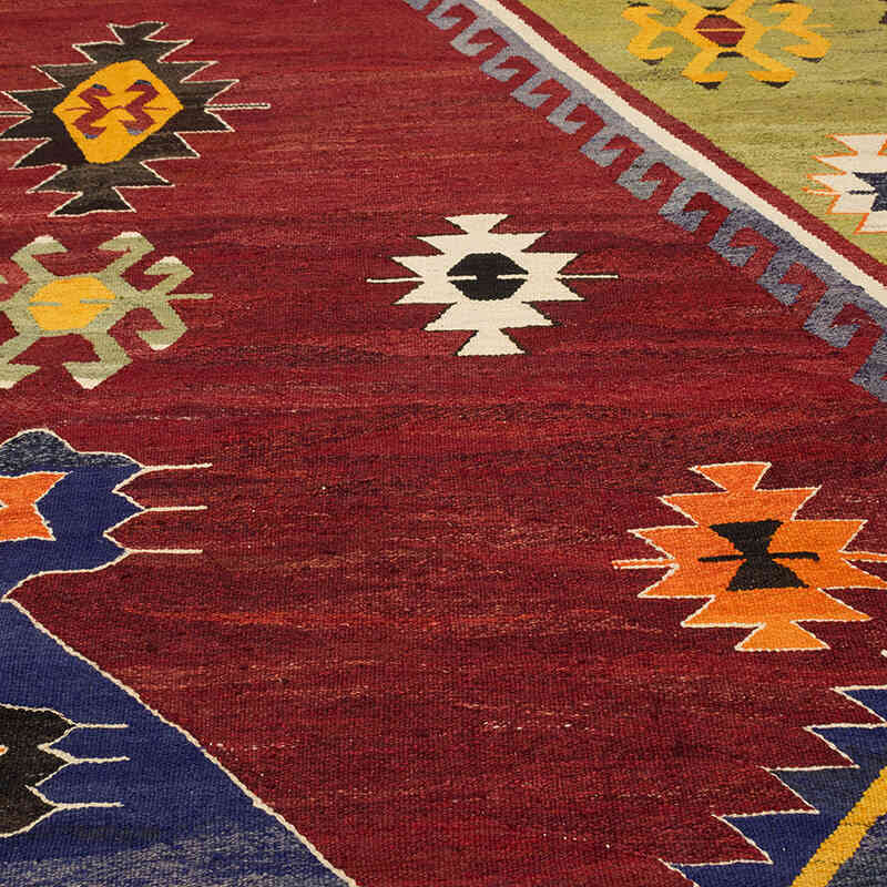 New Turkish Handwoven Kilim Rug - 11' 7" x 15' 5" (139" x 185") - K0077857