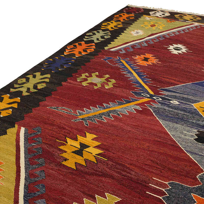 New Turkish Handwoven Kilim Rug - 11' 7" x 15' 5" (139" x 185") - K0077857