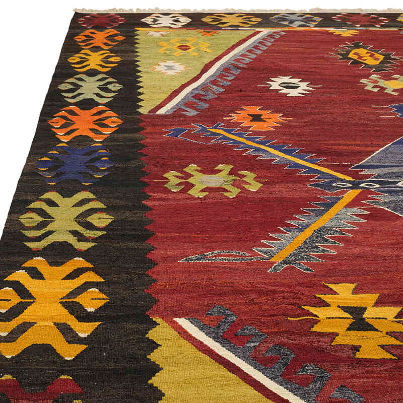 New Turkish Handwoven Kilim Rug - 11' 7" x 15' 5" (139" x 185") - K0077857