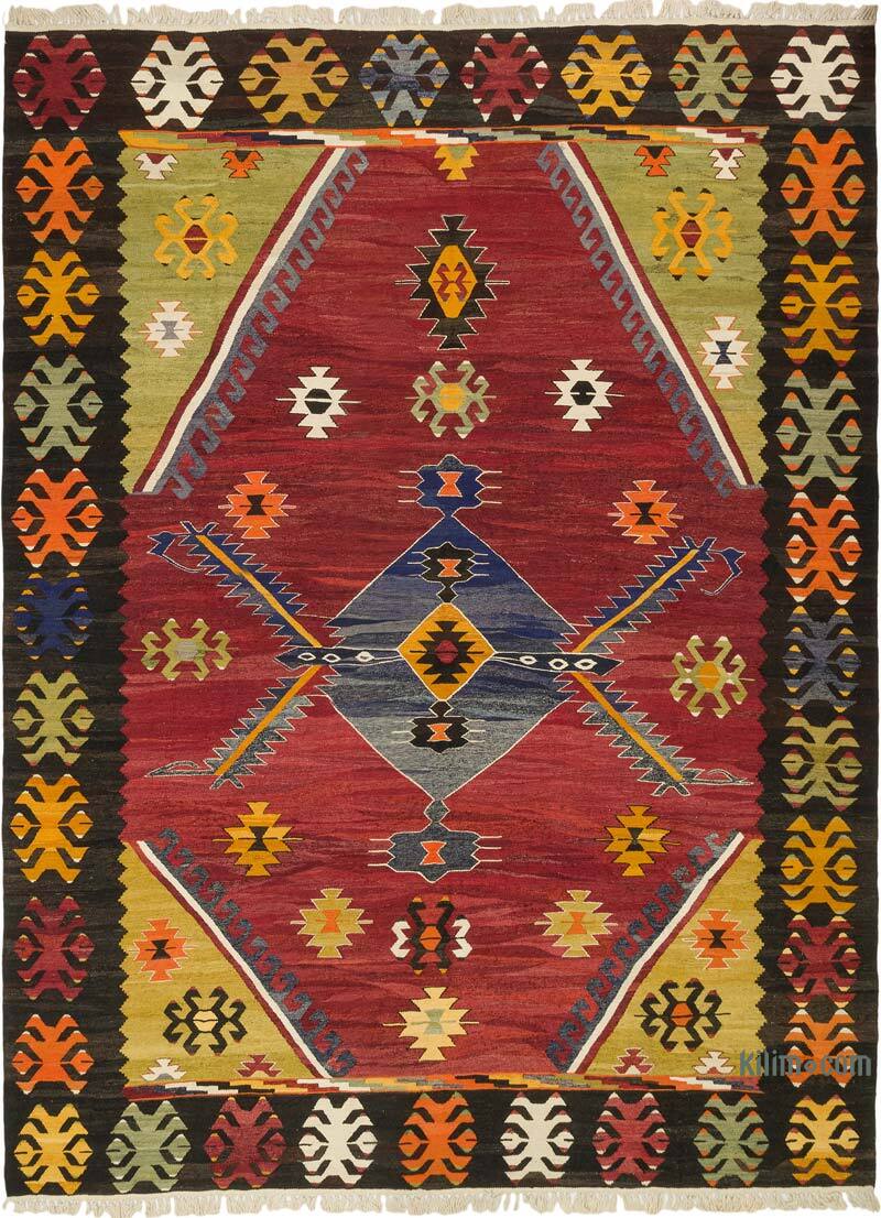 New Turkish Handwoven Kilim Rug - 11' 7" x 15' 5" (139" x 185") - K0077857