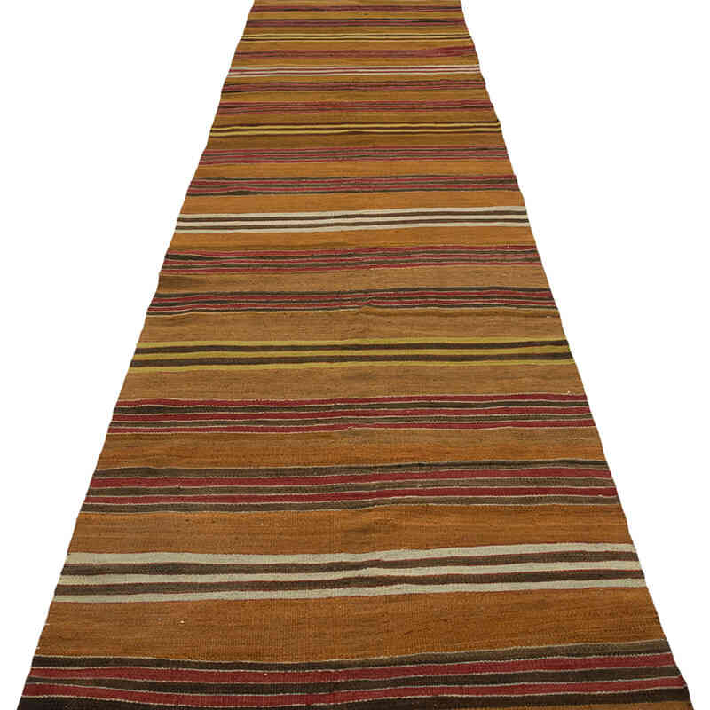 Vintage Kirsehir Kilim Runner - 2' 10" x 14' 4" (34" x 172") - K0077863