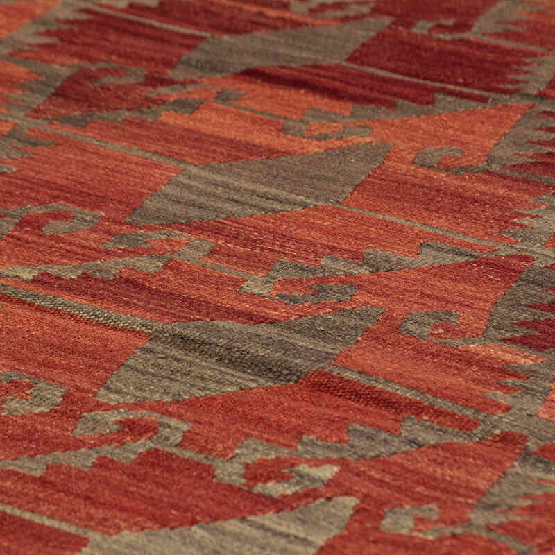 Vintage Afyon Kilim Rug - 10' 1" x 12' 1" (121" x 145") - K0077865