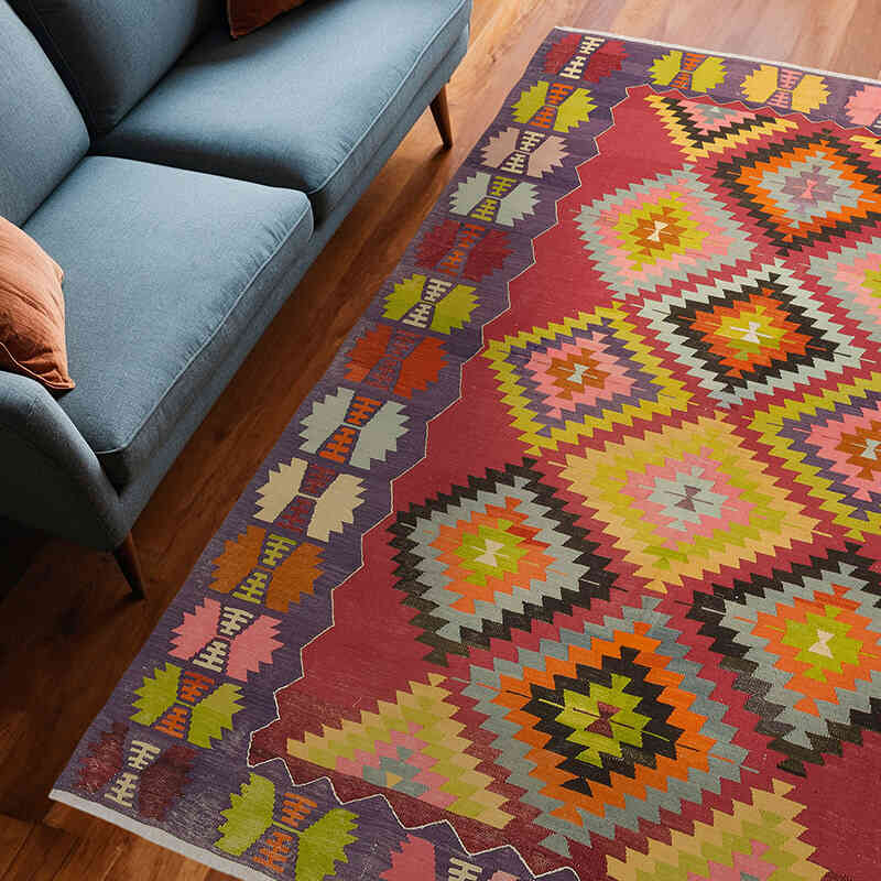 Alfombra Vintage Manisa Kilim - 195 cm x 263 cm - K0077868